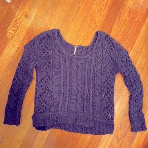 Free People scoop neck sweater with real wool
